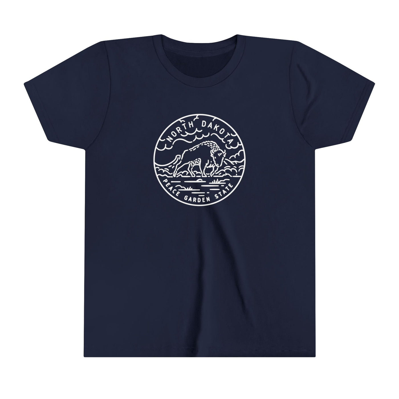 North Dakota State Motto Kids T-Shirt Navy / S - The Northwest Store