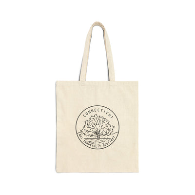 Connecticut State Motto Tote Bag Natural / 15" x 16" - The Northwest Store