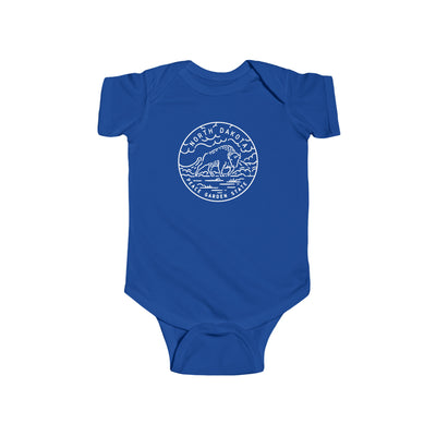 North Dakota State Motto Baby Bodysuit