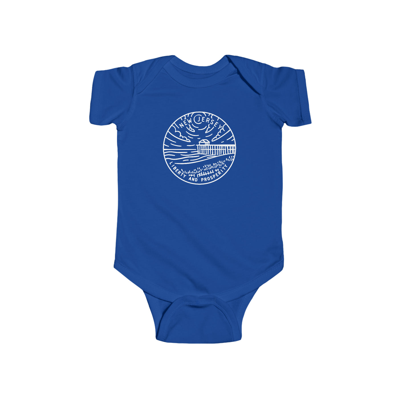 New Jersey State Motto Baby Bodysuit