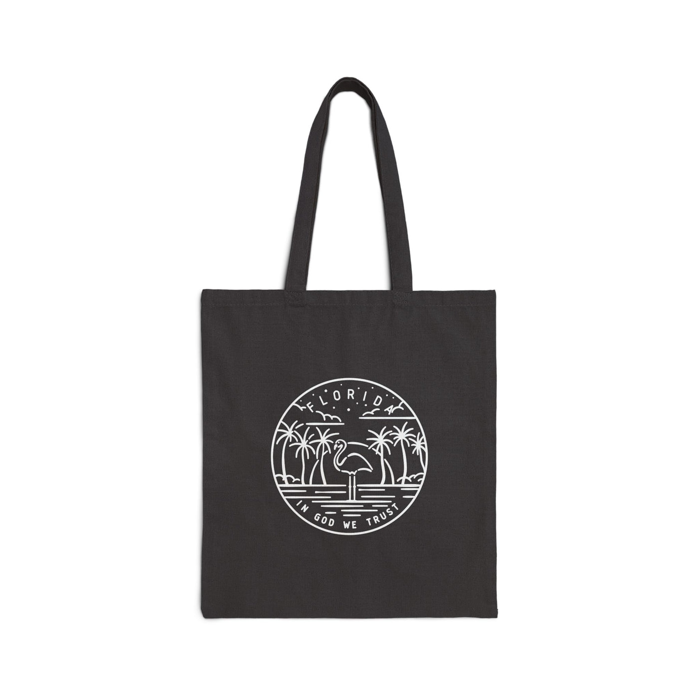 Florida State Motto Tote Bag Black / 15" x 16" - The Northwest Store