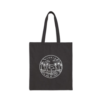 Florida State Motto Tote Bag Black / 15" x 16" - The Northwest Store