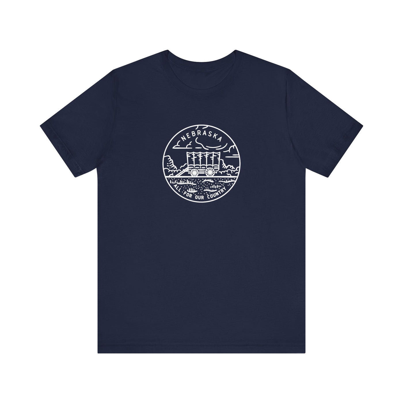 Nebraska State Motto Unisex T-Shirt XS / Navy - The Northwest Store