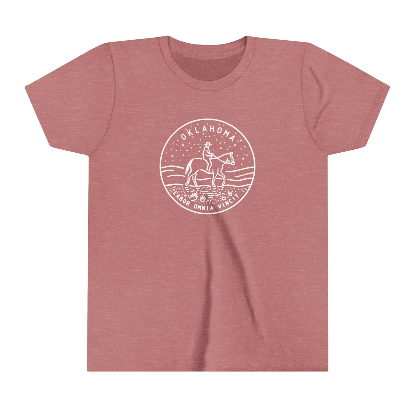 Oklahoma State Motto Kids T-Shirt Heather Mauve / S - The Northwest Store