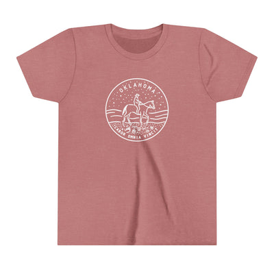 Oklahoma State Motto Kids T-Shirt Heather Mauve / S - The Northwest Store