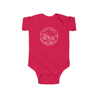 South Dakota State Motto Baby Bodysuit