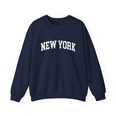 New York Varsity Crewneck Sweatshirt S / Navy - The Northwest Store