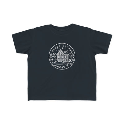 Rhode Island State Motto Toddler Tee Black / 2T - The Northwest Store