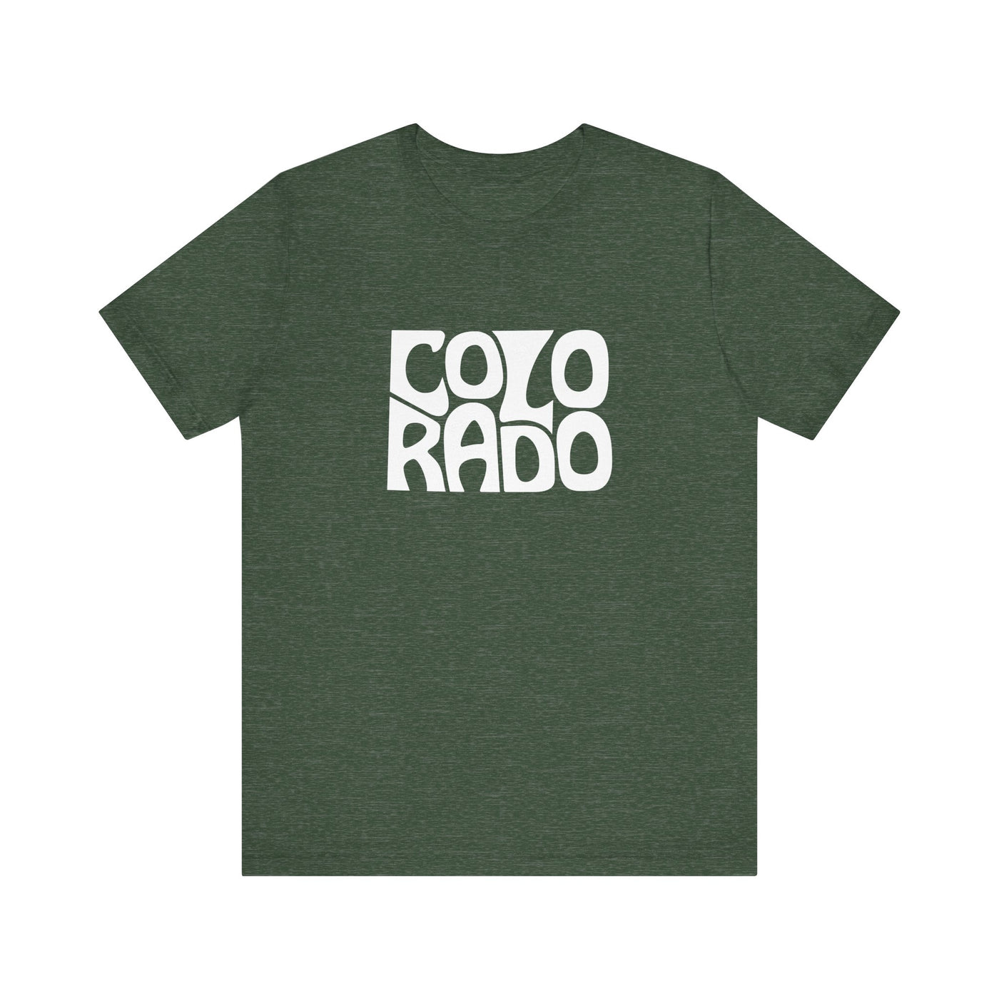 Colorado State Shape Unisex T-Shirt Heather Forest / XS - The Northwest Store