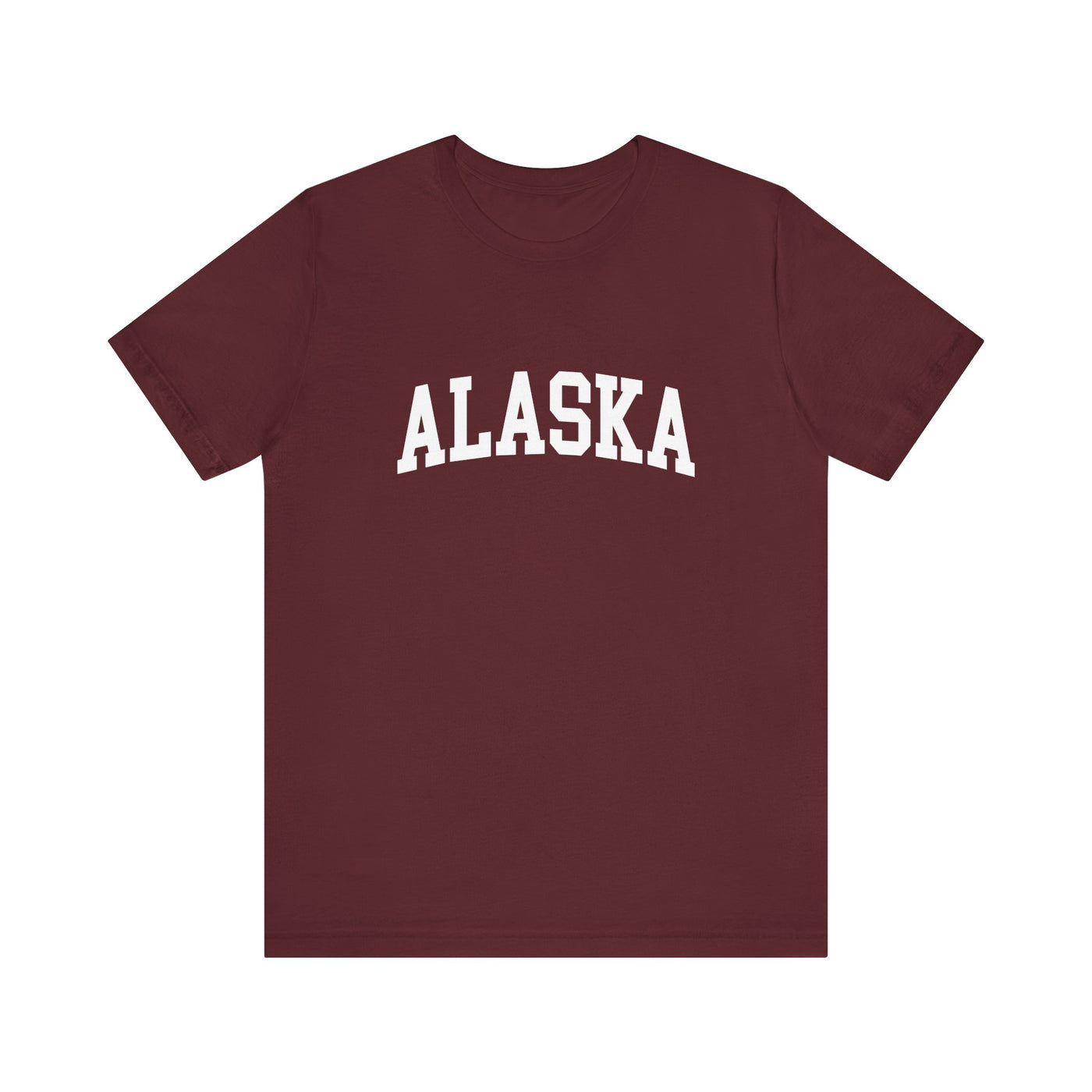 Alaska Varsity Unisex T-Shirt Maroon / XS - The Northwest Store