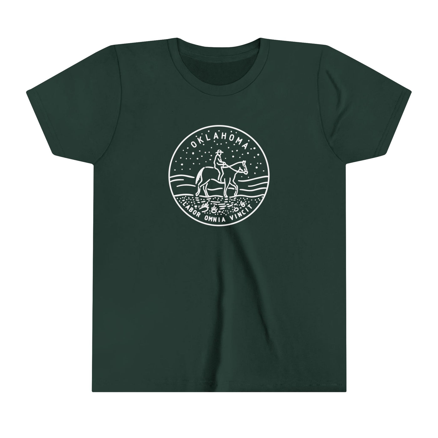 Oklahoma State Motto Kids T-Shirt Forest / S - The Northwest Store