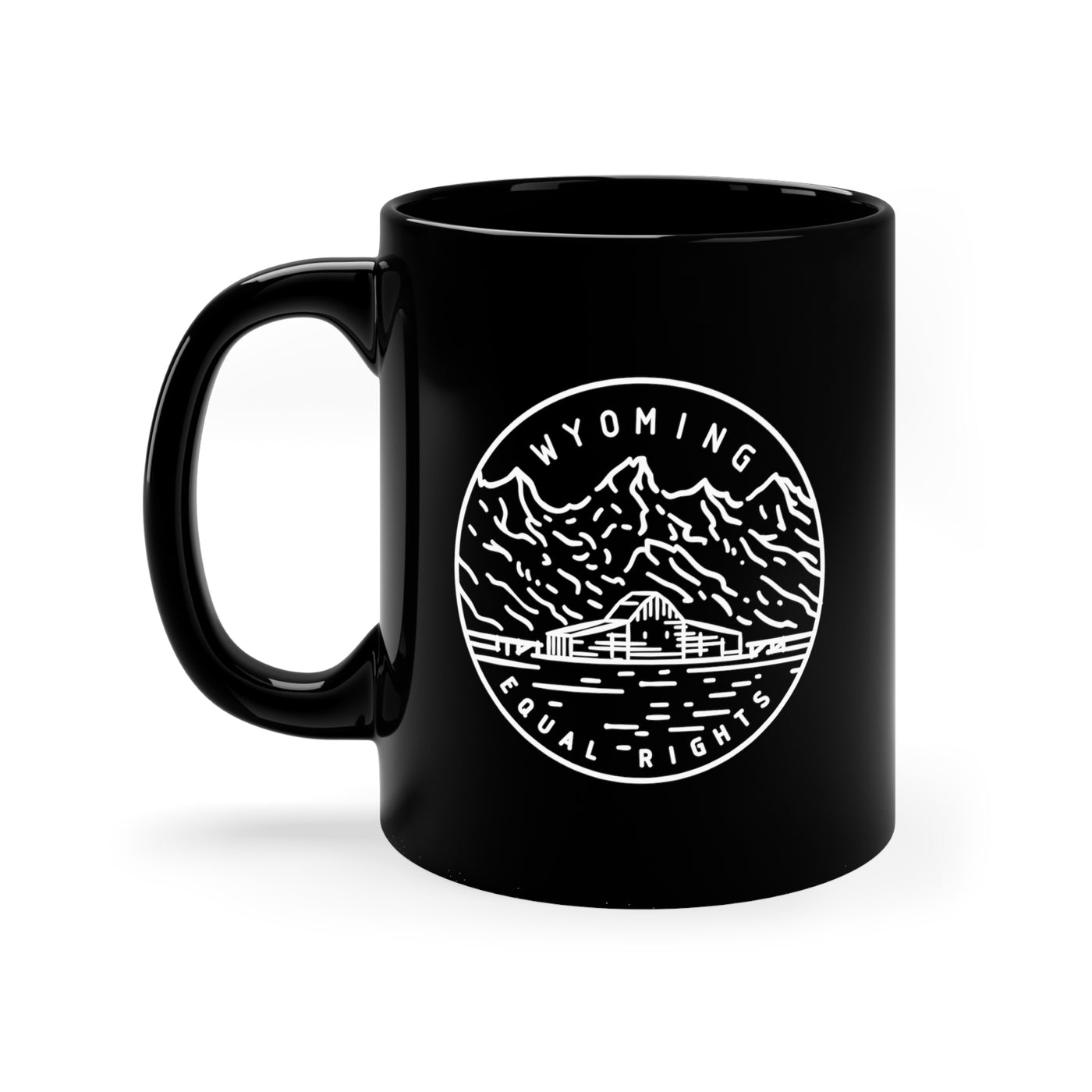 State Of Wyoming Ceramic Mug