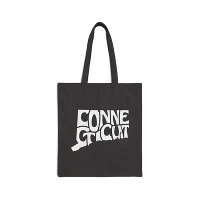 Connecticut State Shape Tote Bag Black / 15" x 16" - The Northwest Store