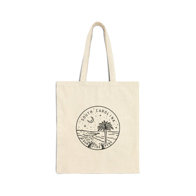South Carolina State Motto Tote Bag Natural / 15" x 16" - The Northwest Store
