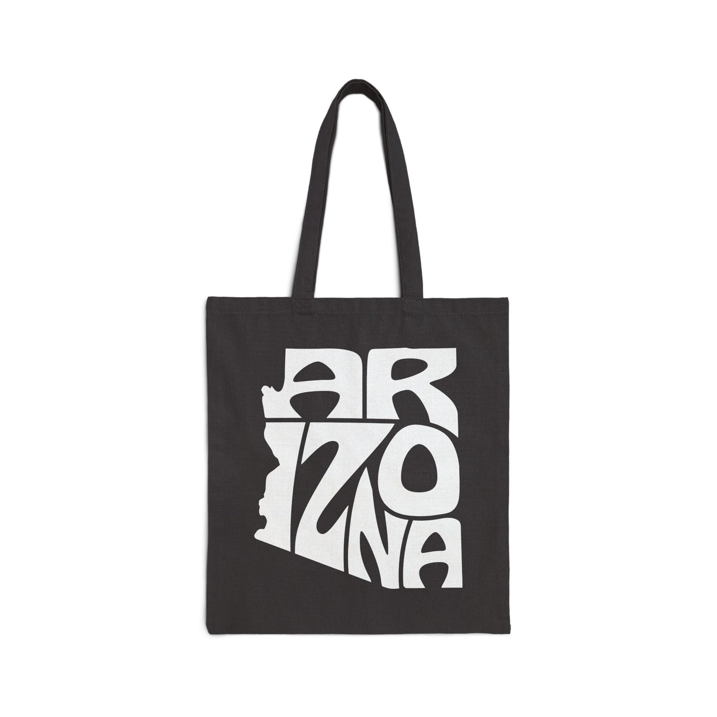 Arizona State Shape Tote Bag Black / 15" x 16" - The Northwest Store