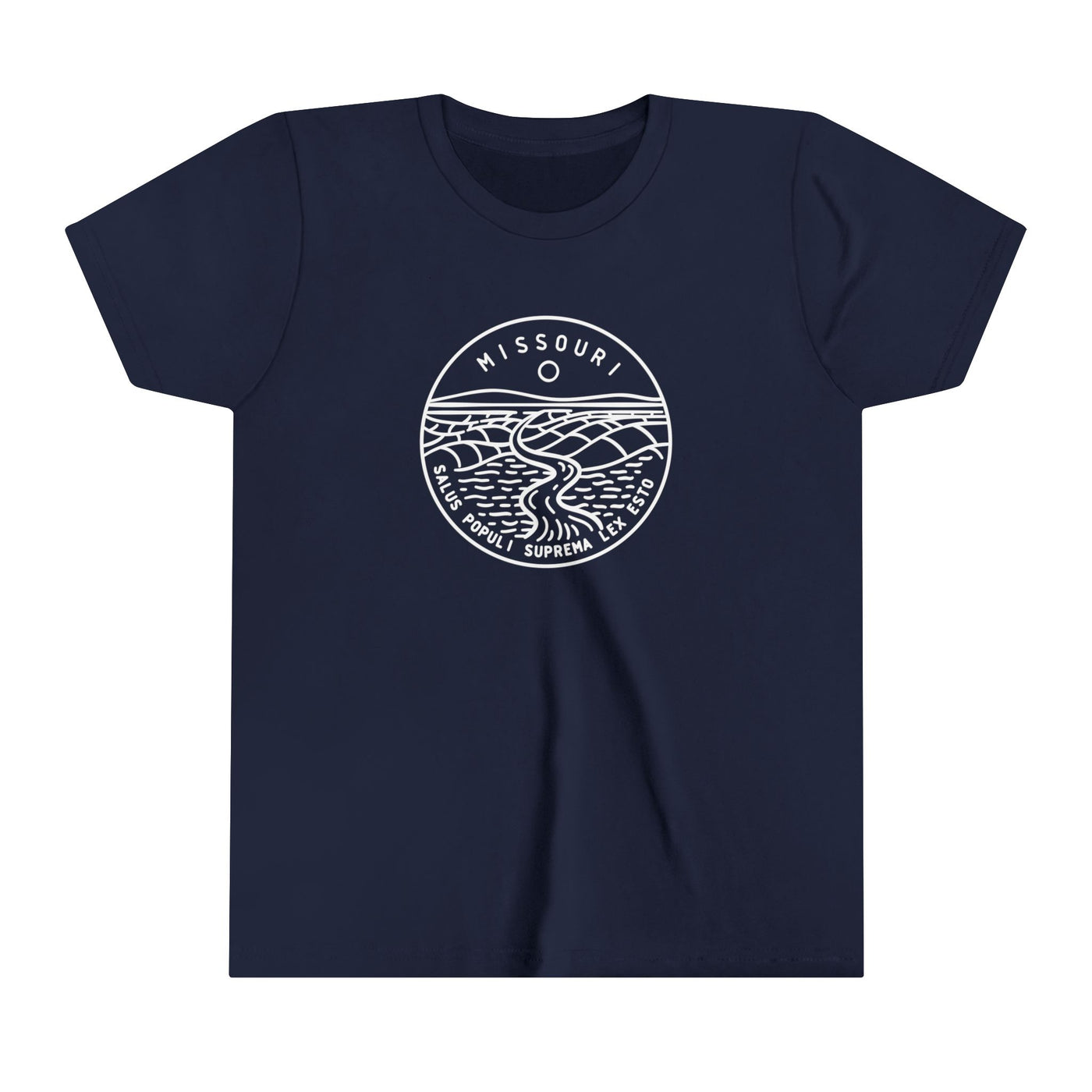 Missouri State Motto Kids T-Shirt Navy / S - The Northwest Store