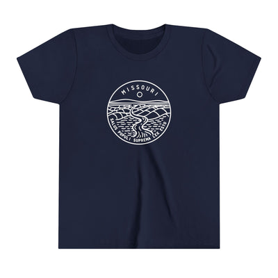 Missouri State Motto Kids T-Shirt Navy / S - The Northwest Store