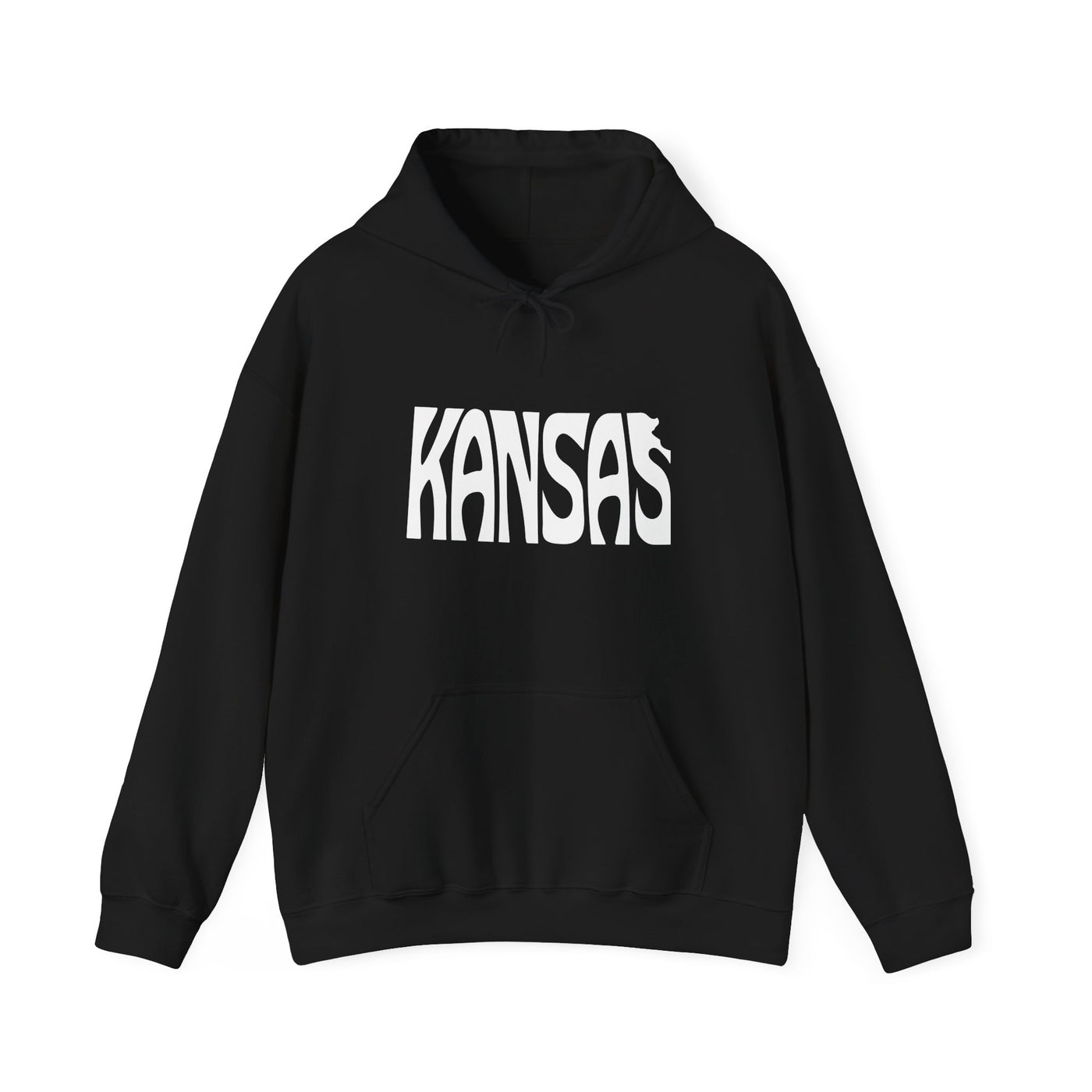 Kansas State Shape Hooded Sweatshirt Black / S - The Northwest Store