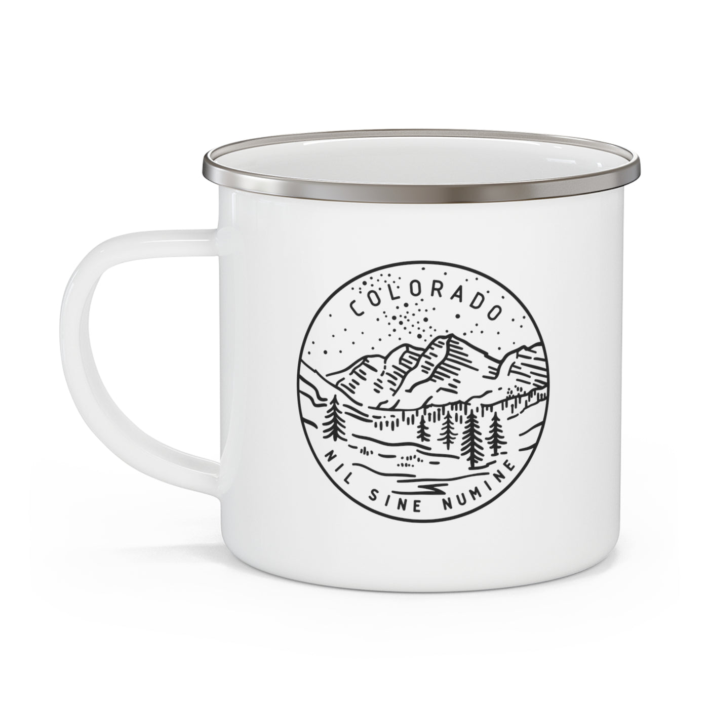 Colorado State Motto Enamel Camping Mug