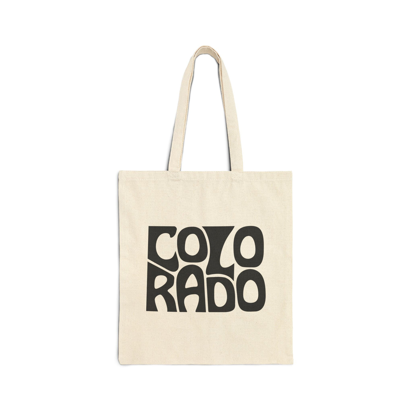 Colorado State Shape Tote Bag Natural / 15" x 16" - The Northwest Store