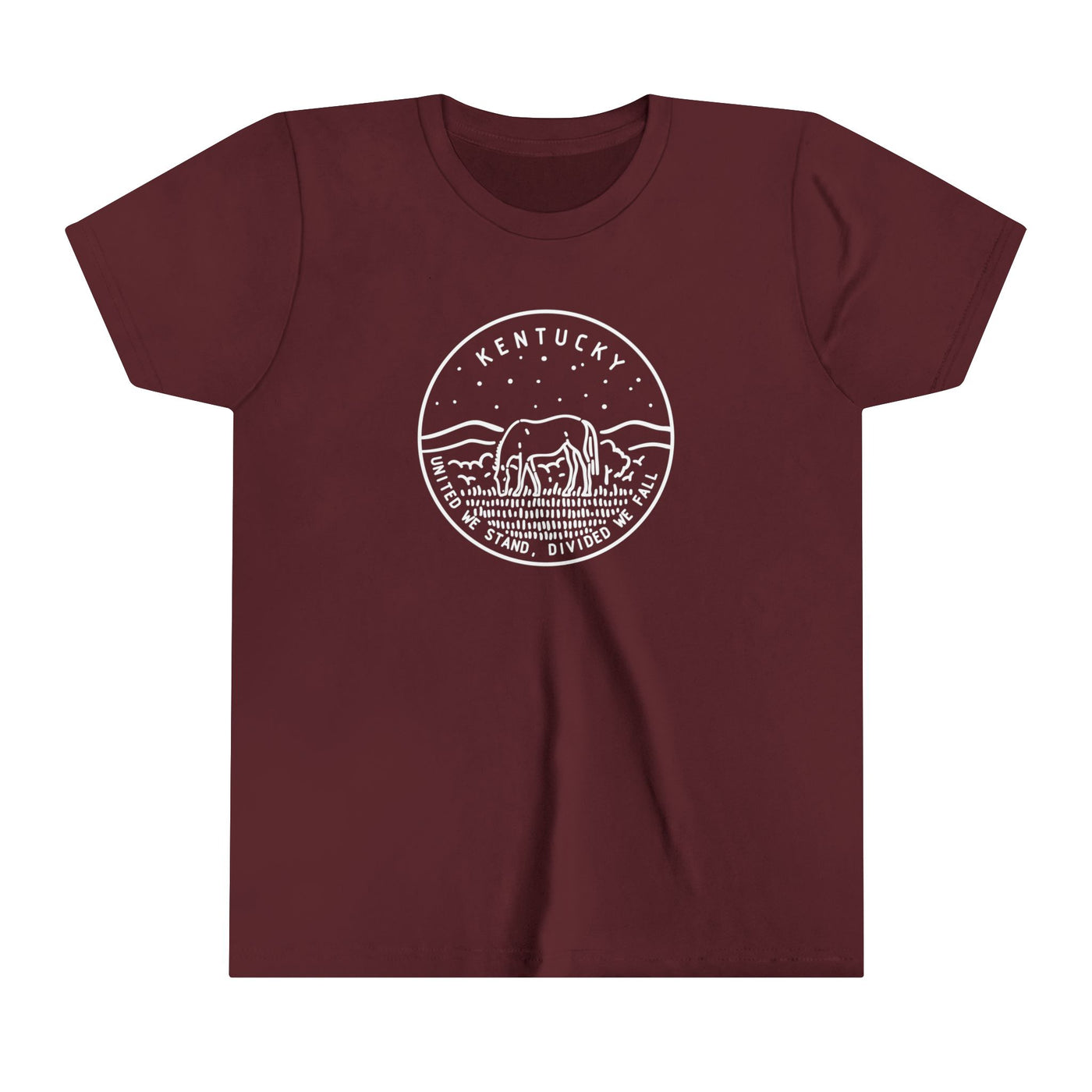 Kentucky State Motto Kids T-Shirt Maroon / S - The Northwest Store