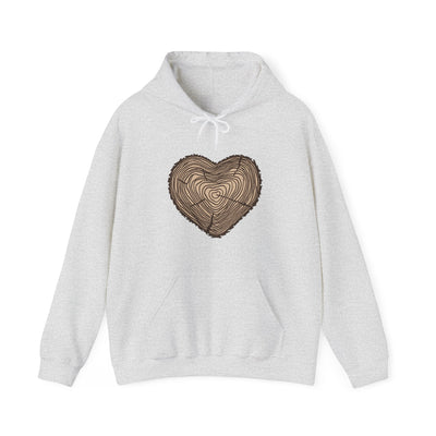 Tree Rings Heart Hooded Sweatshirt