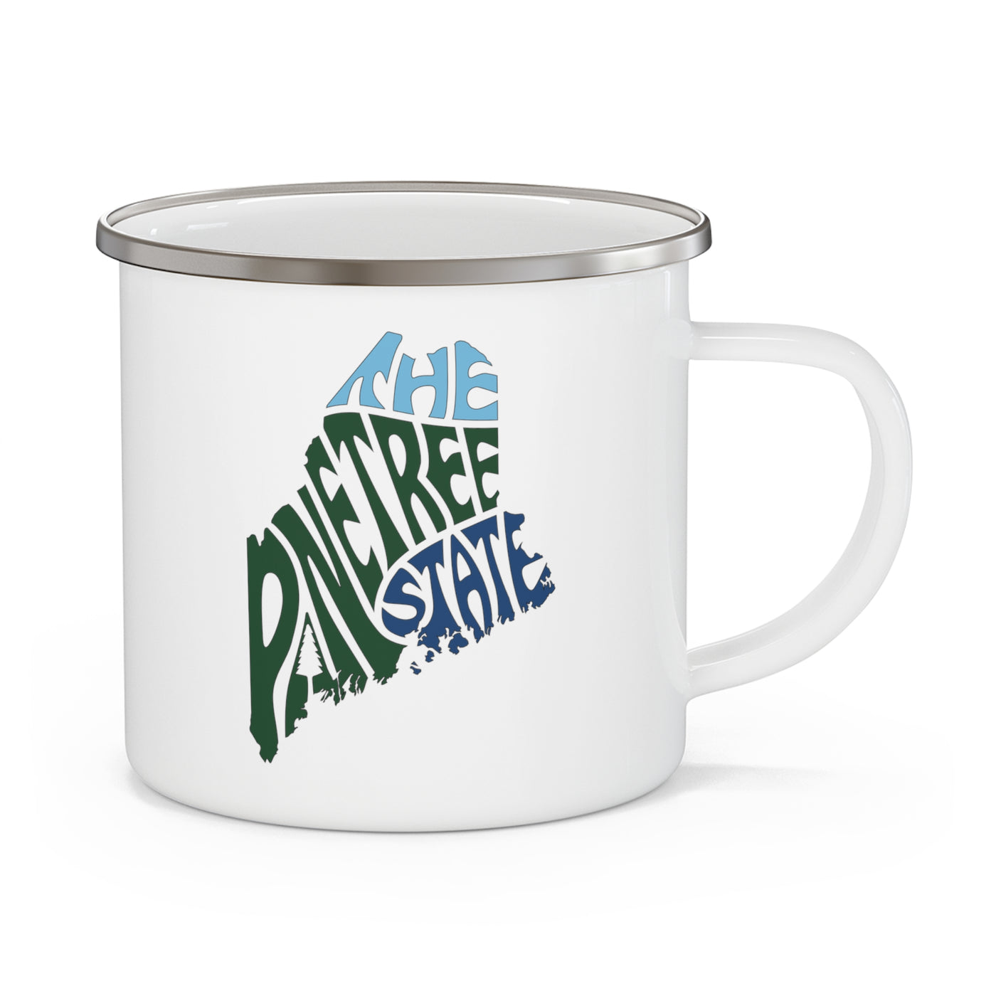 Maine Nickname Enamel Camping Mug