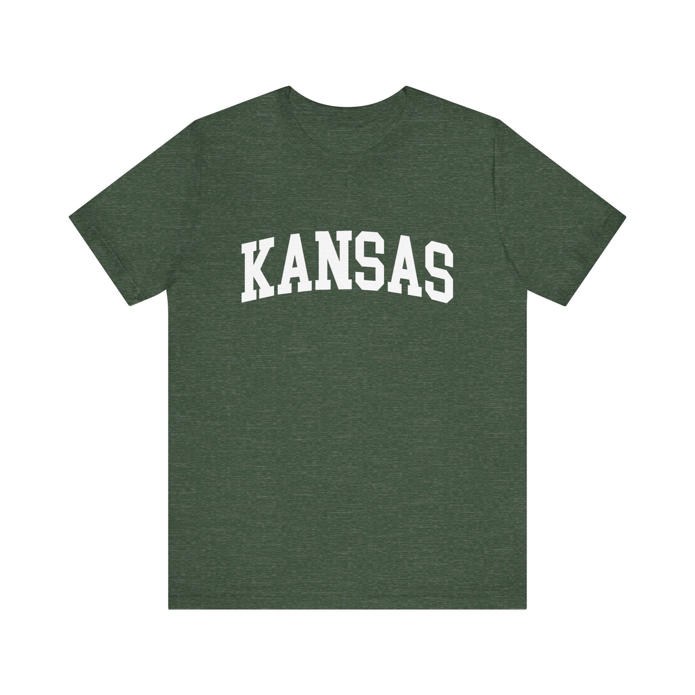 Kansas Varsity Unisex T-Shirt Heather Forest / XS - The Northwest Store