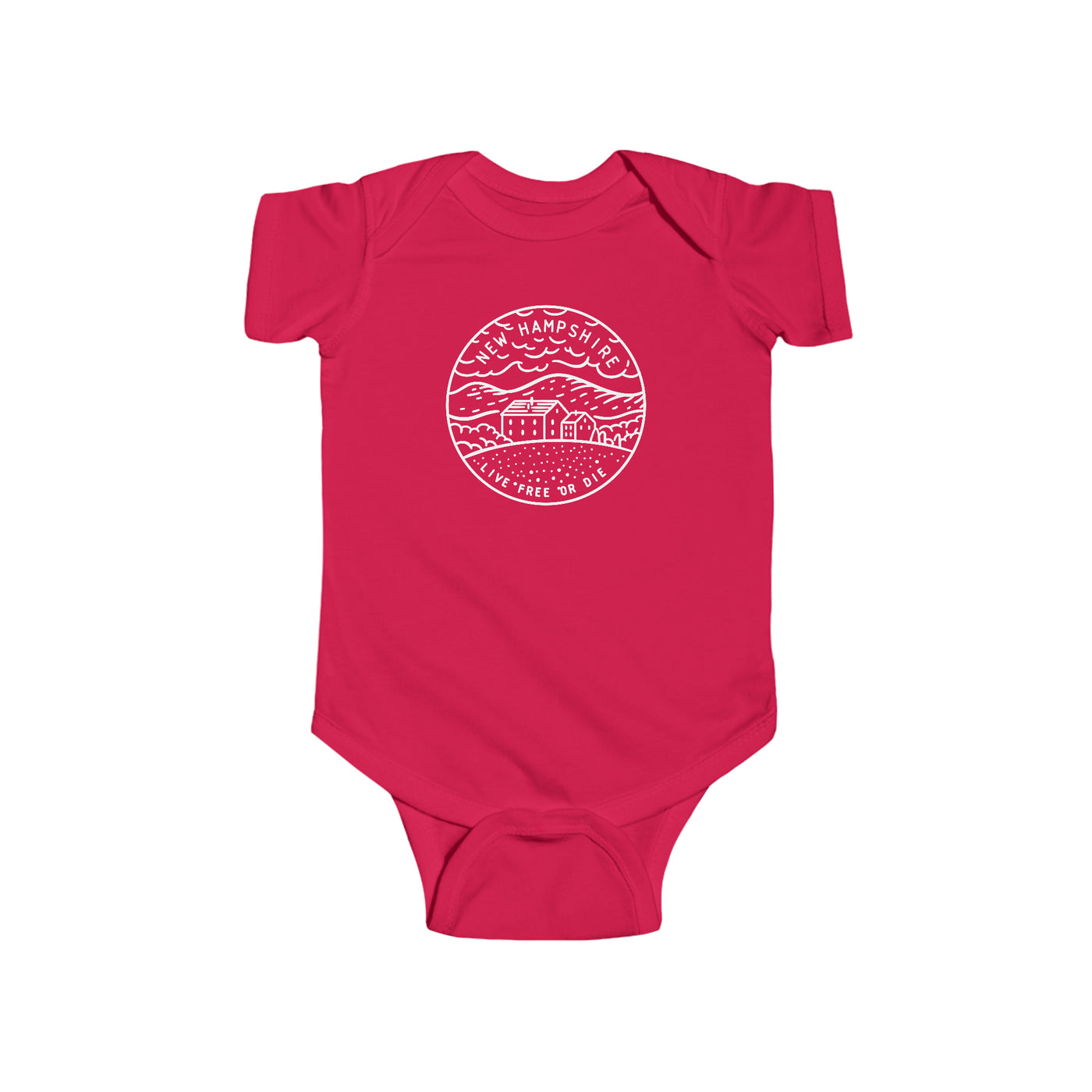 New Hampshire State Motto Baby Bodysuit