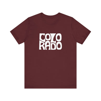 Colorado State Shape Unisex T-Shirt Maroon / XS - The Northwest Store