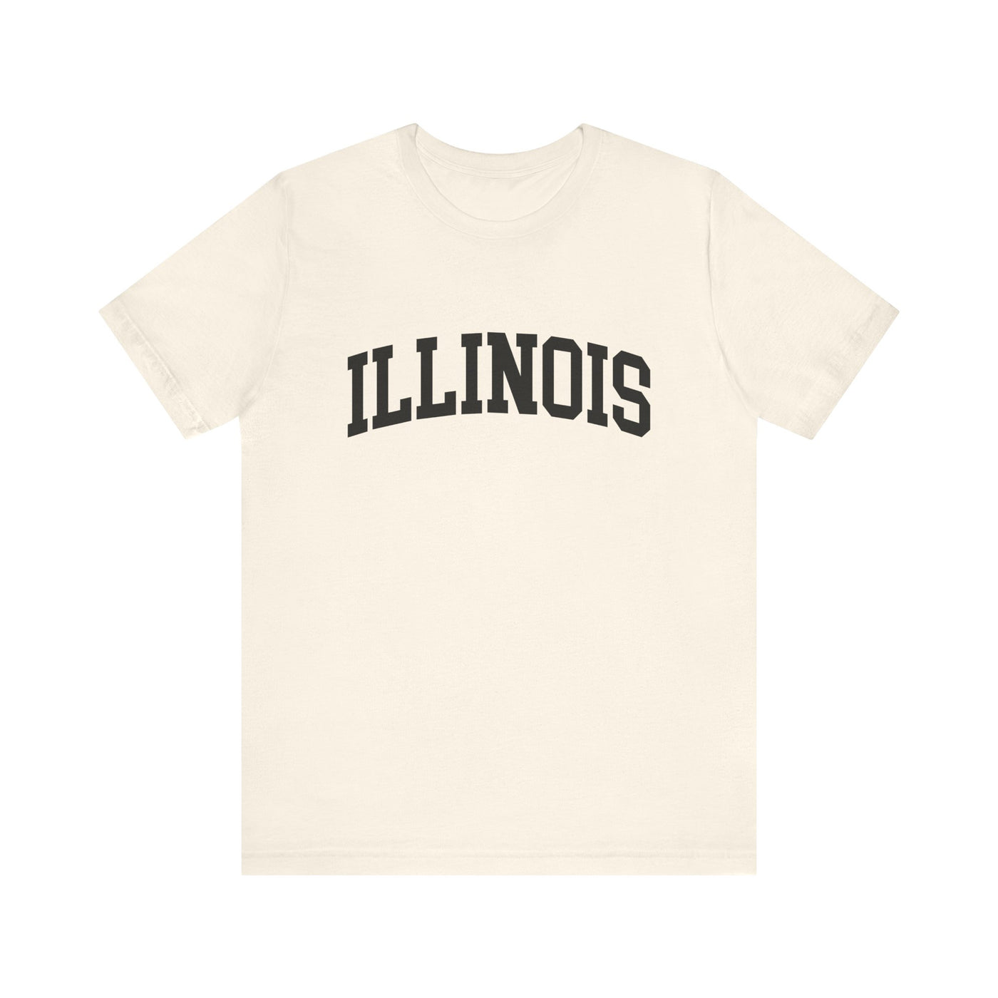 Illinois Varsity Unisex T-Shirt Natural / XS - The Northwest Store