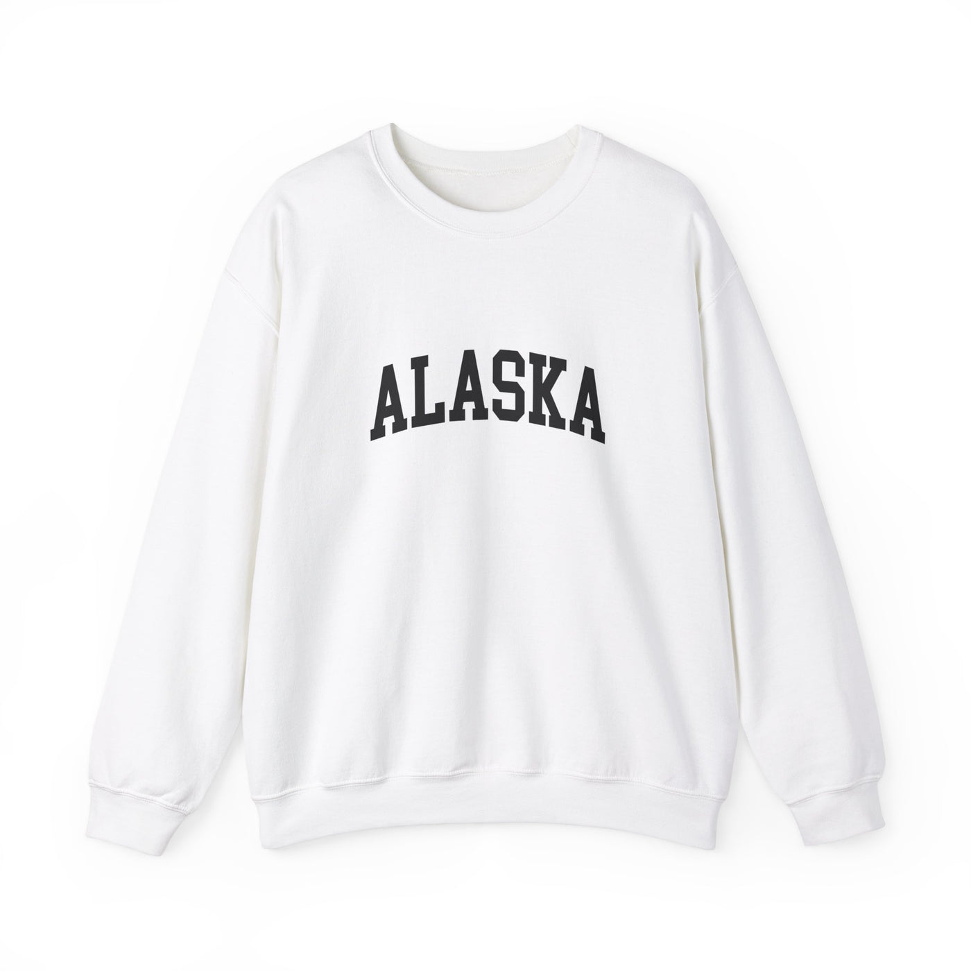 Alaska Varsity Crewneck Sweatshirt S / White - The Northwest Store