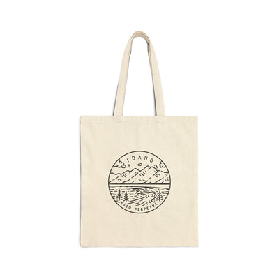 Idaho State Motto Tote Bag Natural / 15" x 16" - The Northwest Store