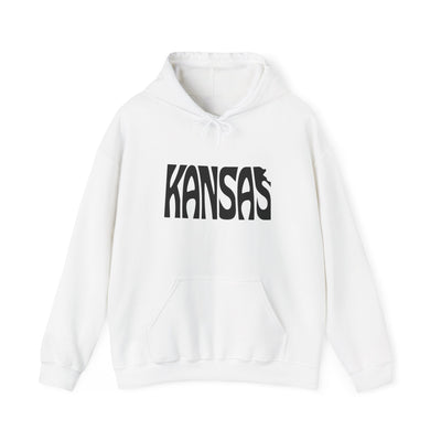 Kansas State Shape Hooded Sweatshirt White / S - The Northwest Store