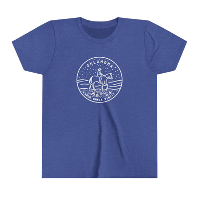 Oklahoma State Motto Kids T-Shirt Heather True Royal / S - The Northwest Store