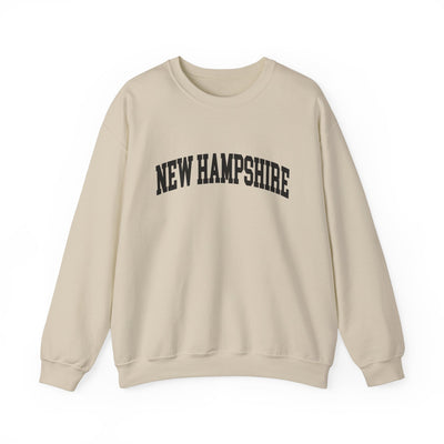 New Hampshire Varsity Crewneck Sweatshirt S / Sand - The Northwest Store