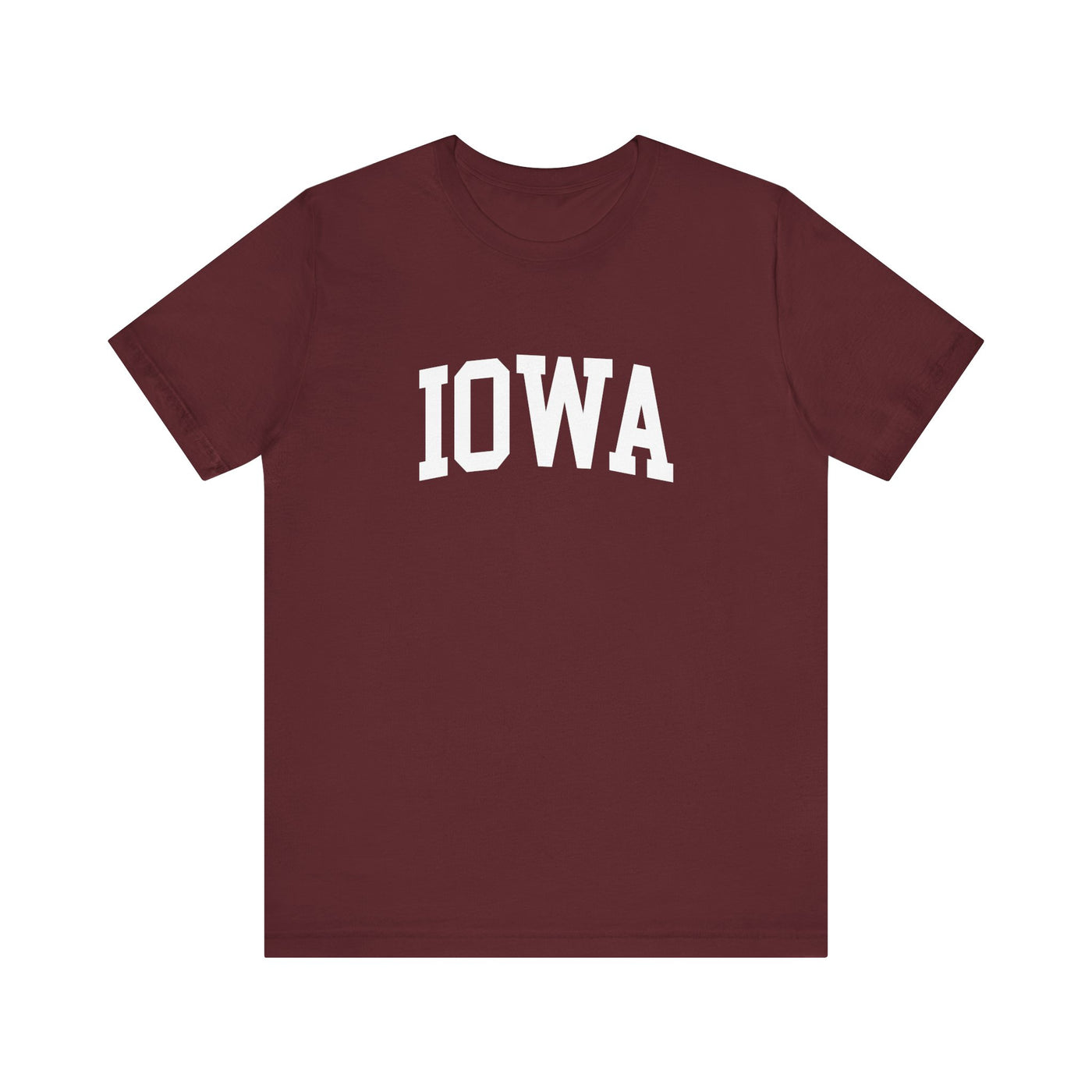 Iowa Varsity Unisex T-Shirt Maroon / XS - The Northwest Store