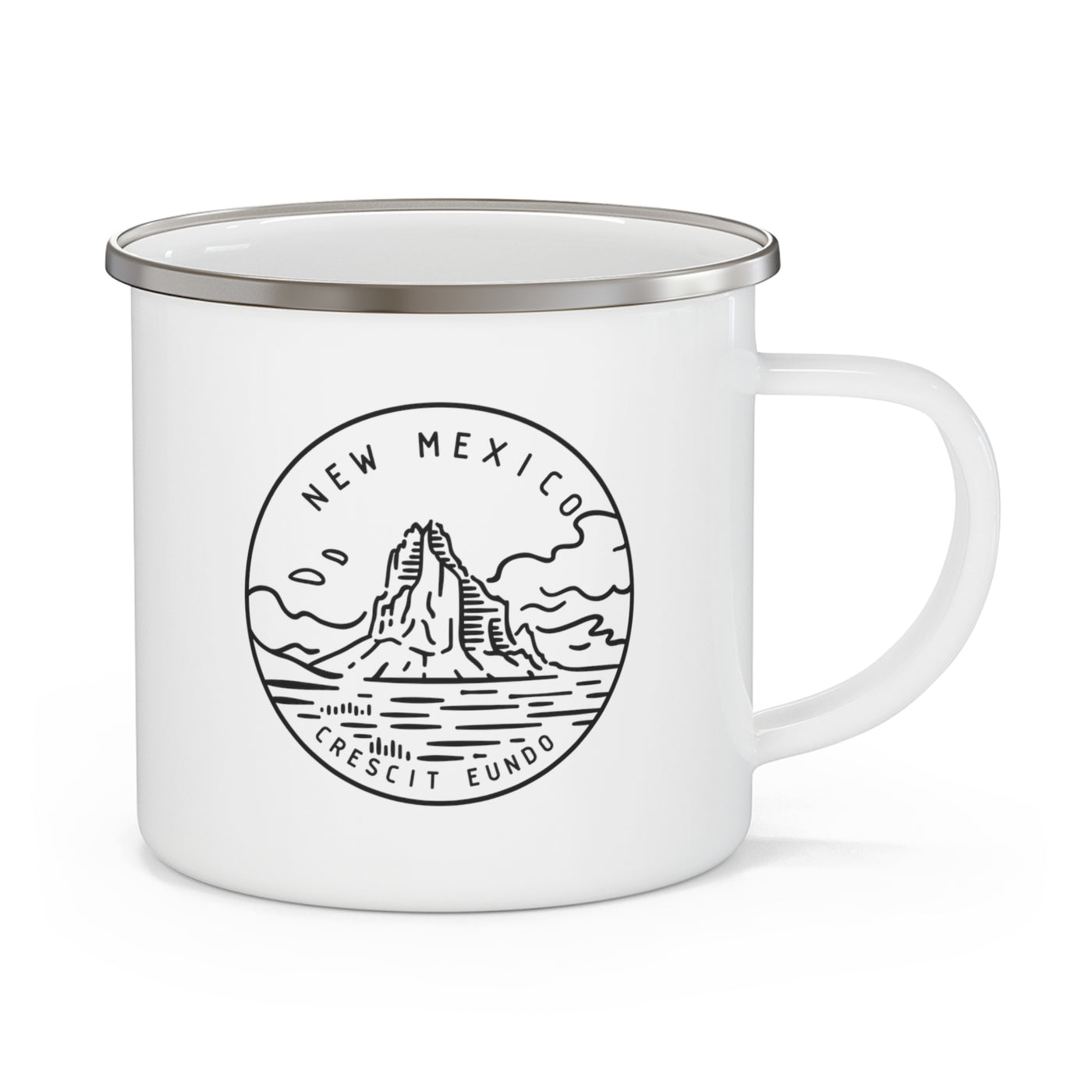 New Mexico State Motto Enamel Camping Mug