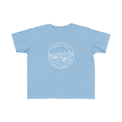 Maryland State Motto Toddler Tee Light Blue / 2T - The Northwest Store