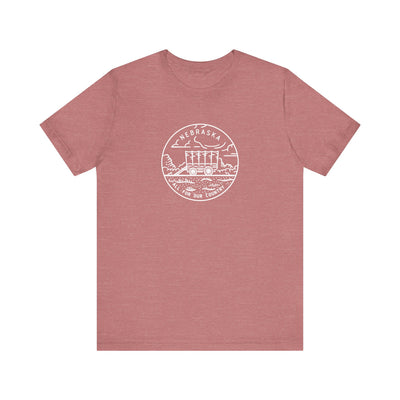 Nebraska State Motto Unisex T-Shirt XS / Heather Mauve - The Northwest Store