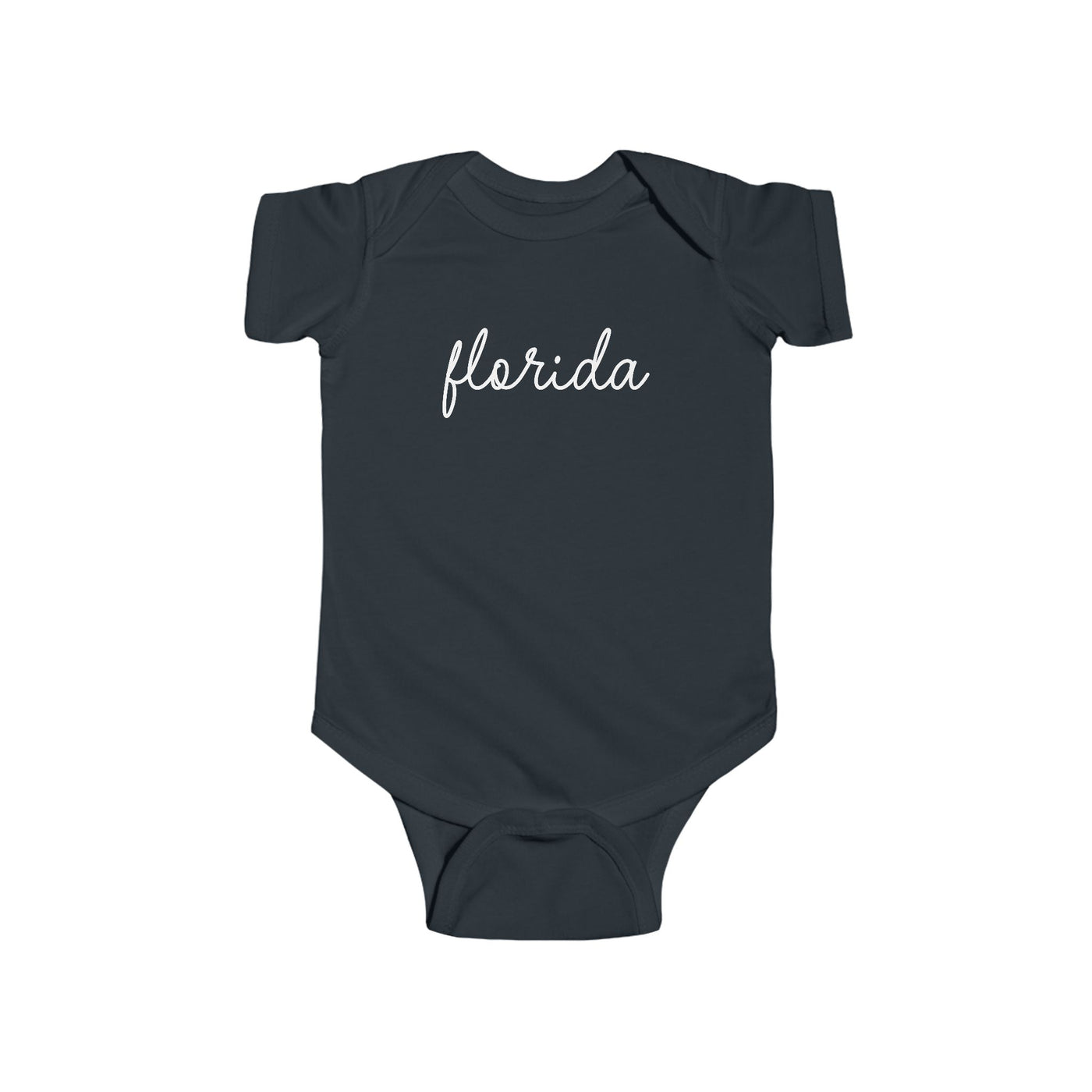 Florida Script Baby Bodysuit Black / NB (0-3M) - The Northwest Store