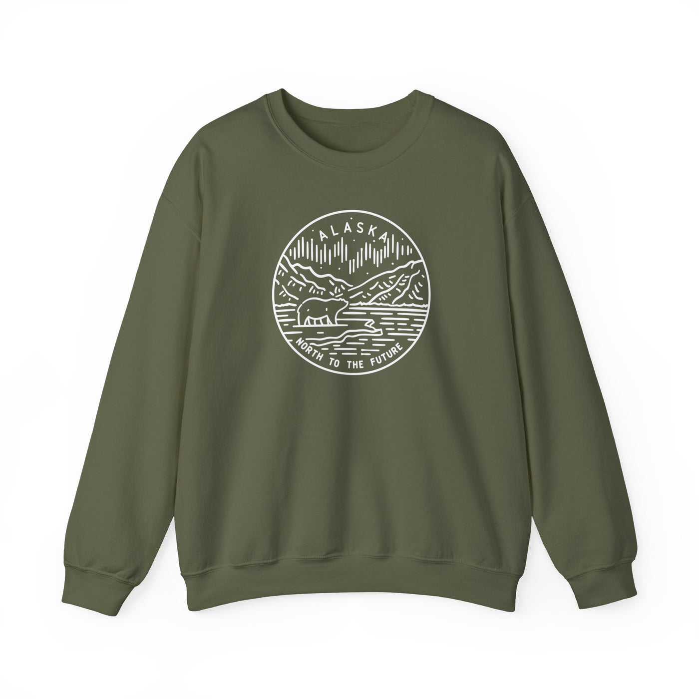 Alaska State Motto Crewneck Sweatshirt