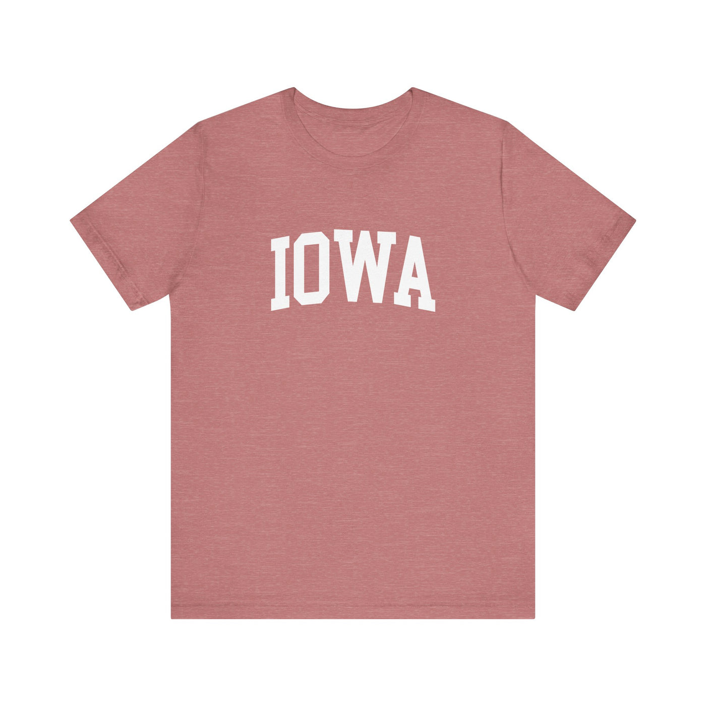 Iowa Varsity Unisex T-Shirt Heather Mauve / XS - The Northwest Store