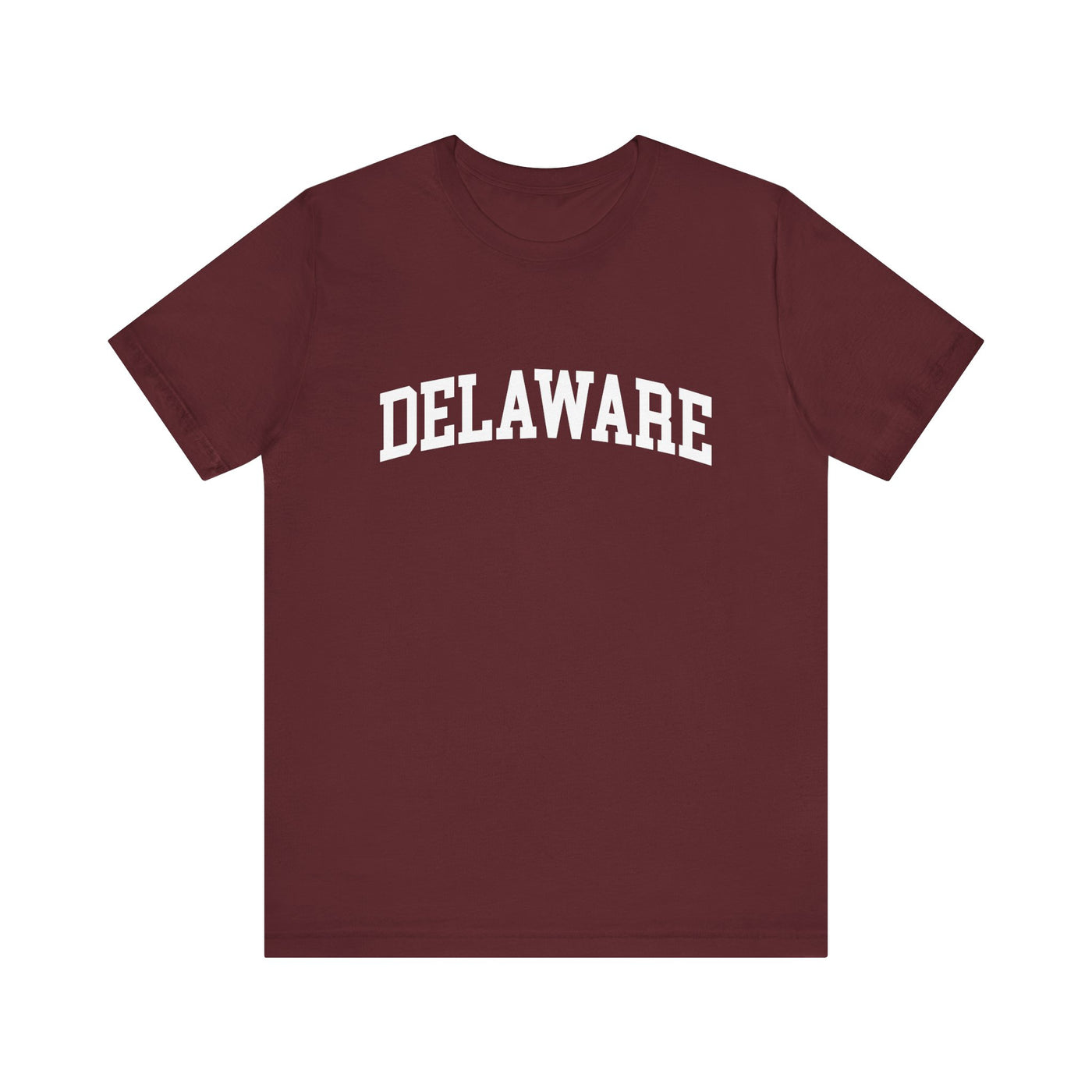 Delaware Varsity Unisex T-Shirt Maroon / XS - The Northwest Store