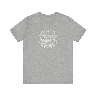 Nebraska State Motto Unisex T-Shirt XS / Athletic Heather - The Northwest Store