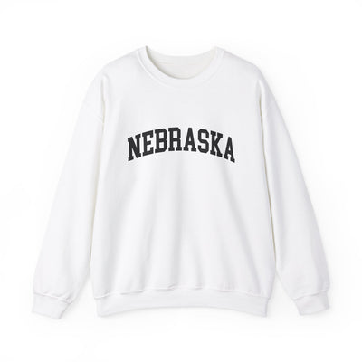 Nebraska Varsity Crewneck Sweatshirt S / White - The Northwest Store