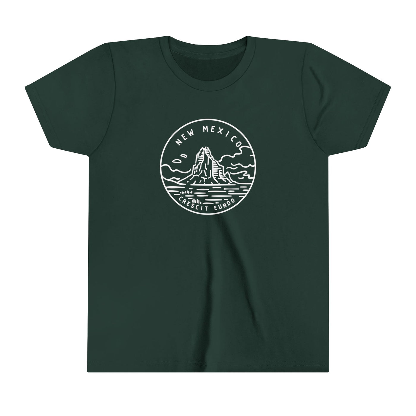 New Mexico State Motto Kids T-Shirt Forest / S - The Northwest Store