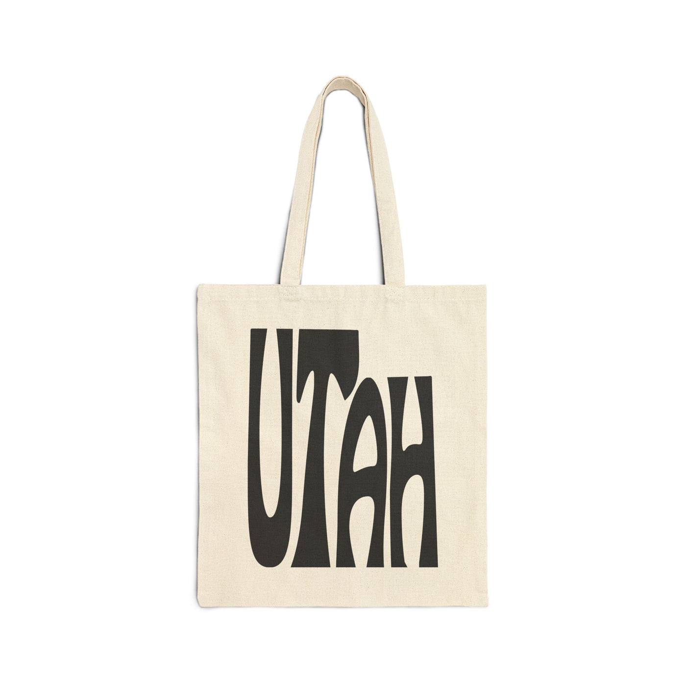 Utah State Shape Tote Bag Natural / 15" x 16" - The Northwest Store