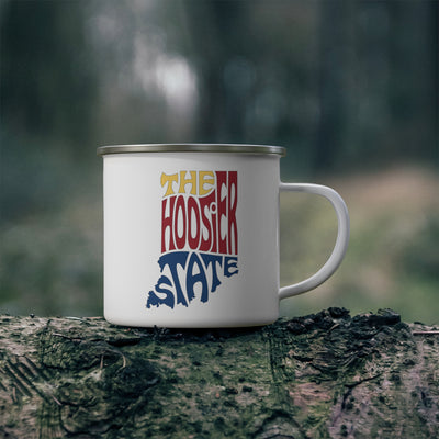 Indiana Nickname Enamel Camping Mug