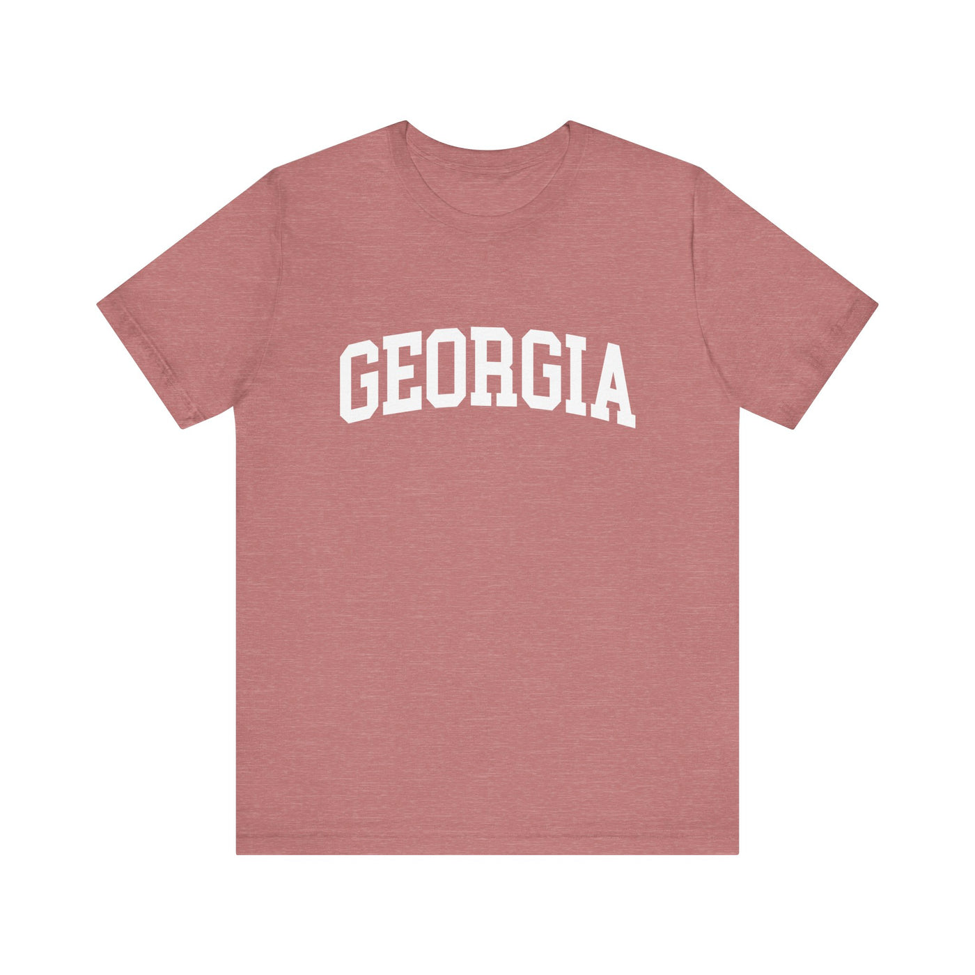 Georgia Varsity Unisex T-Shirt Heather Mauve / XS - The Northwest Store